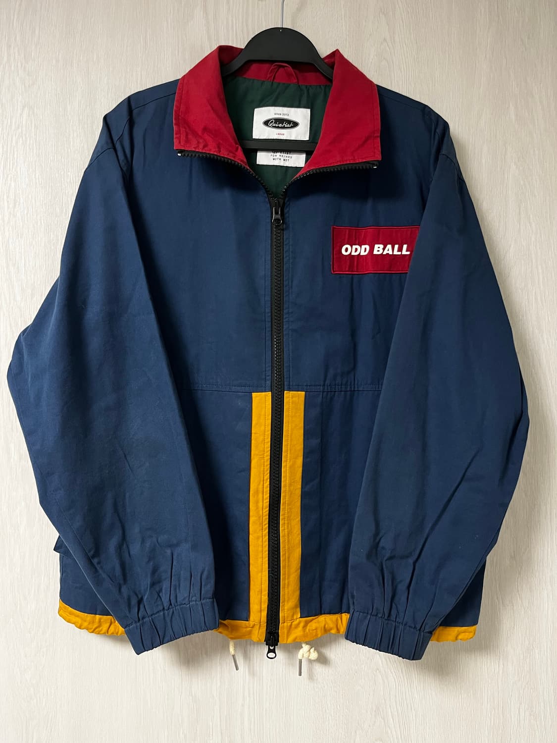 콰이어티스트(Quietist) 컬러블럭 레트로 스포츠 자켓 블루 L(10 상품이미지1