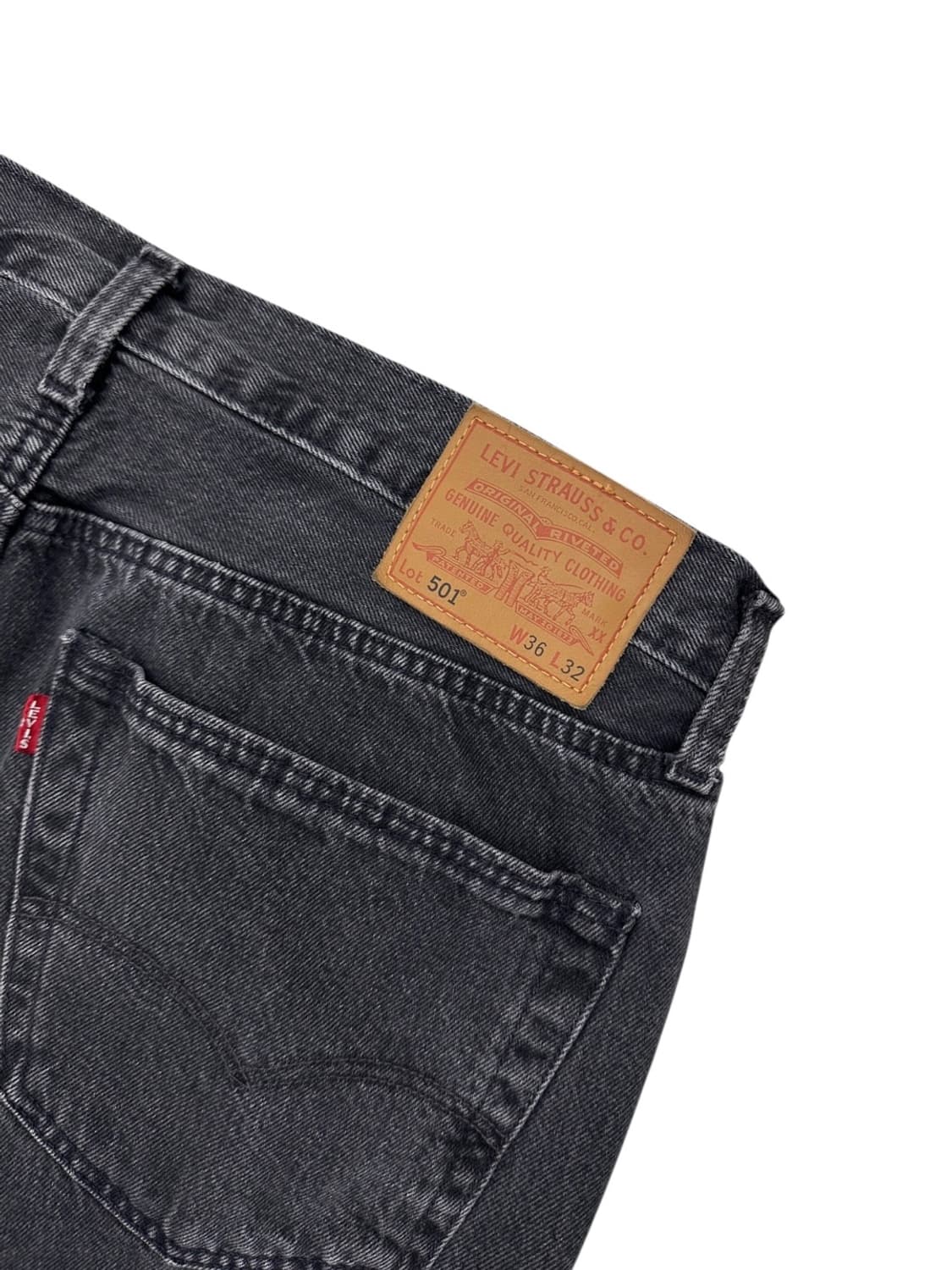 리바이스 501 흑청 데님팬츠 (36)  상품이미지6