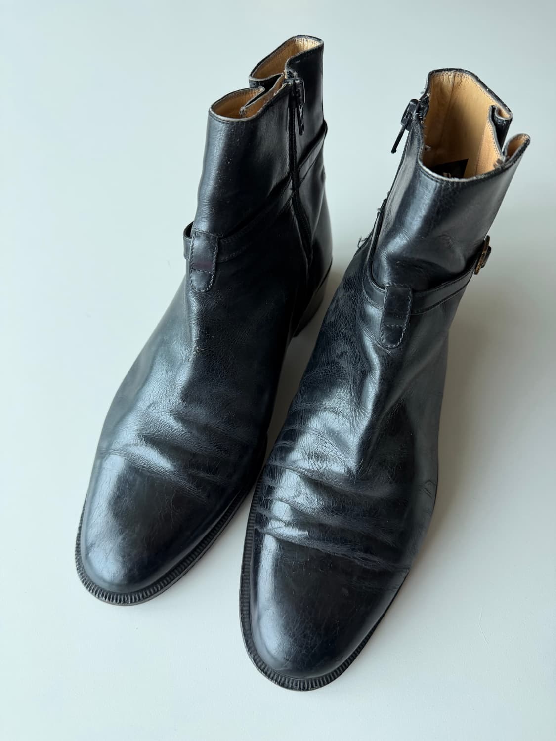 빈티지 구찌 Gucci Leather Ankle Boots 상품이미지1