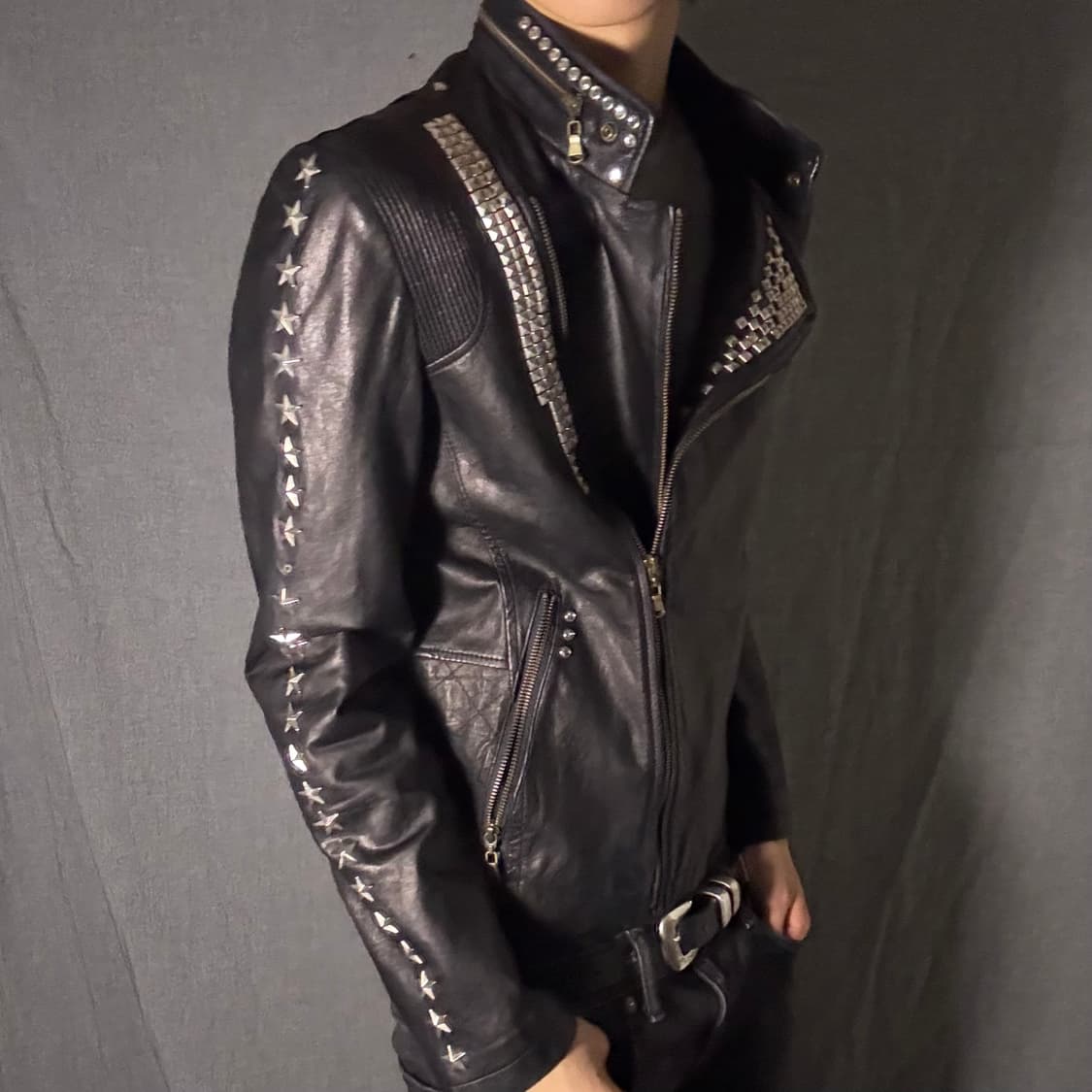 lamb skin leather jacket 상품이미지6