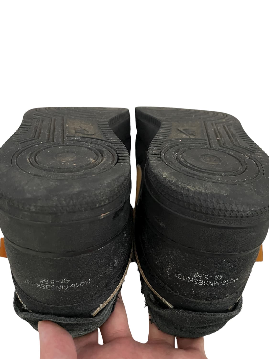 나이키 x 오프화이트 에어포스 1 로우 V2 블랙 화이트 상품이미지5