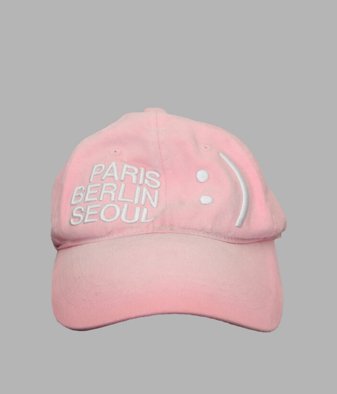 더뮤지엄비지터 smile logo washed ballcap  상품이미지1