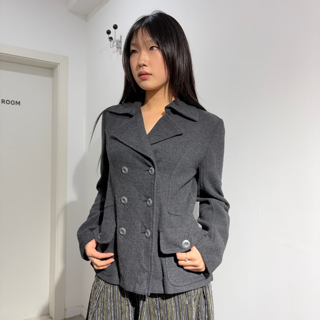 Cordier 더블 코트 자켓 상품이미지2