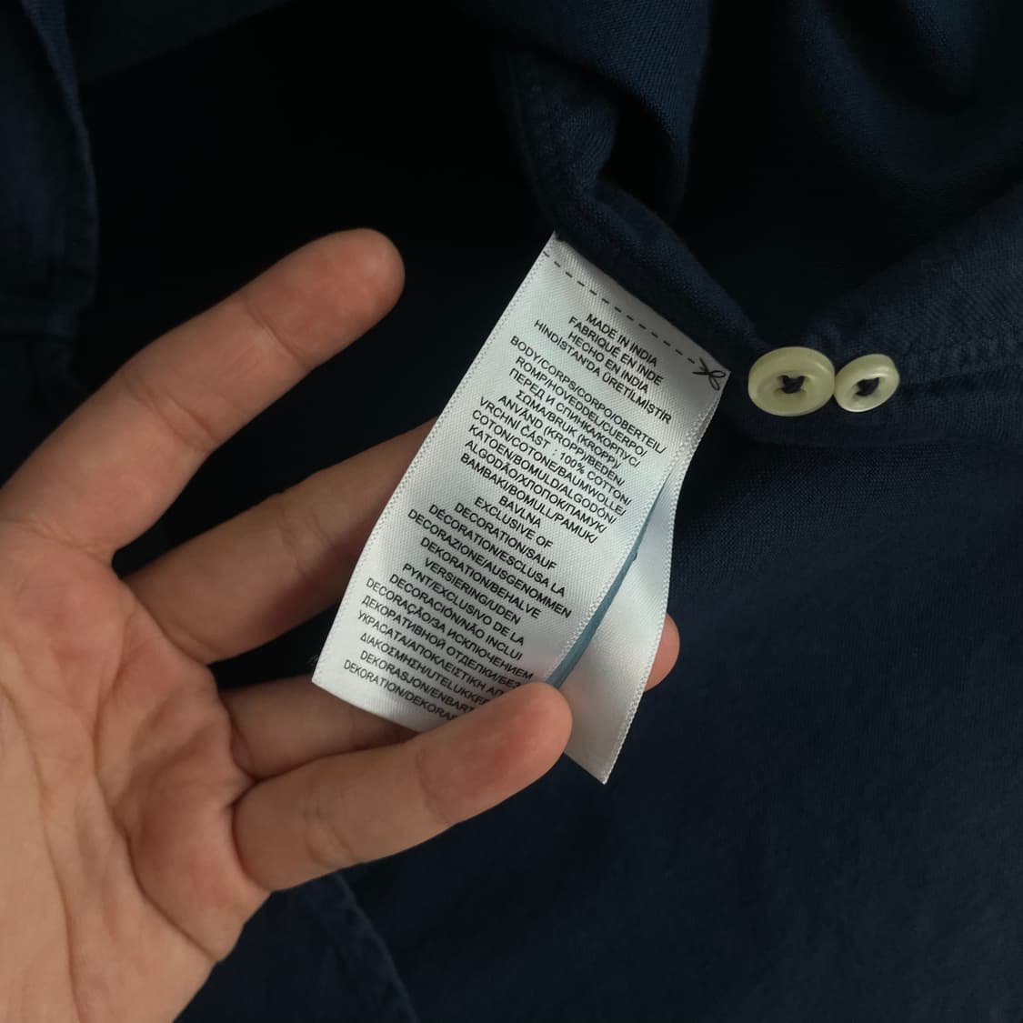 Polo   폴로 랄프로렌 Qr신형 자수 다크네이비 반팔 셔츠 상품이미지5