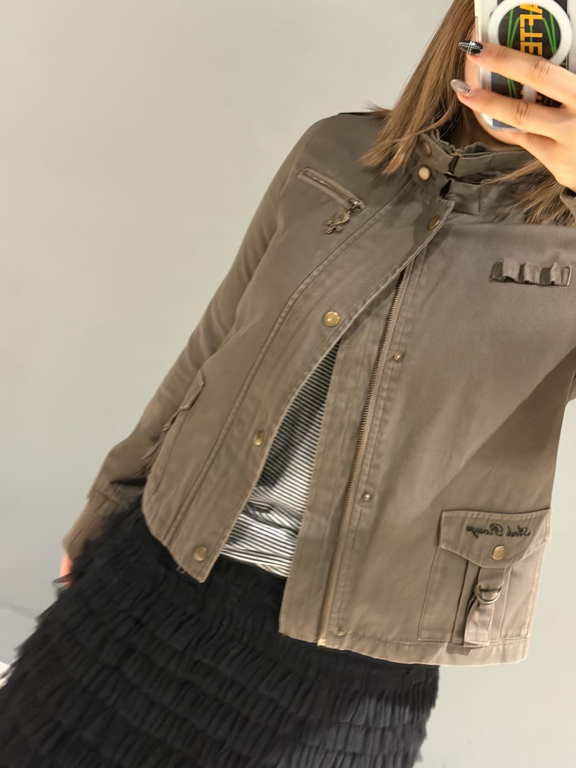 Ank rouge neck snap point jacket 상품이미지6