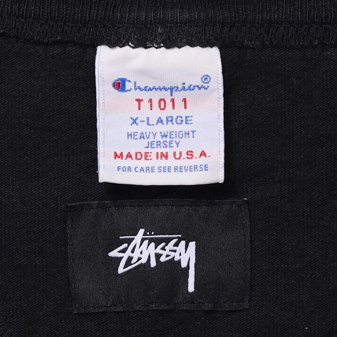 Stussy X Champion Logo T-shirt 상품이미지4