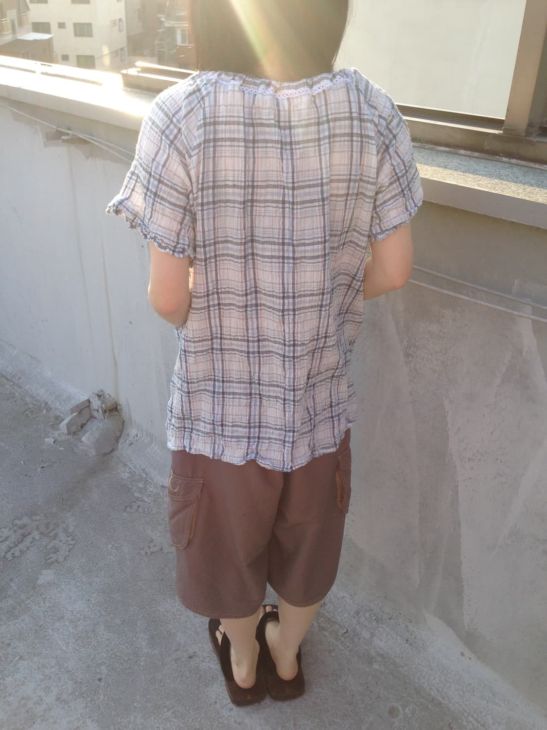 Vintage Plaid Blouse 상품이미지4