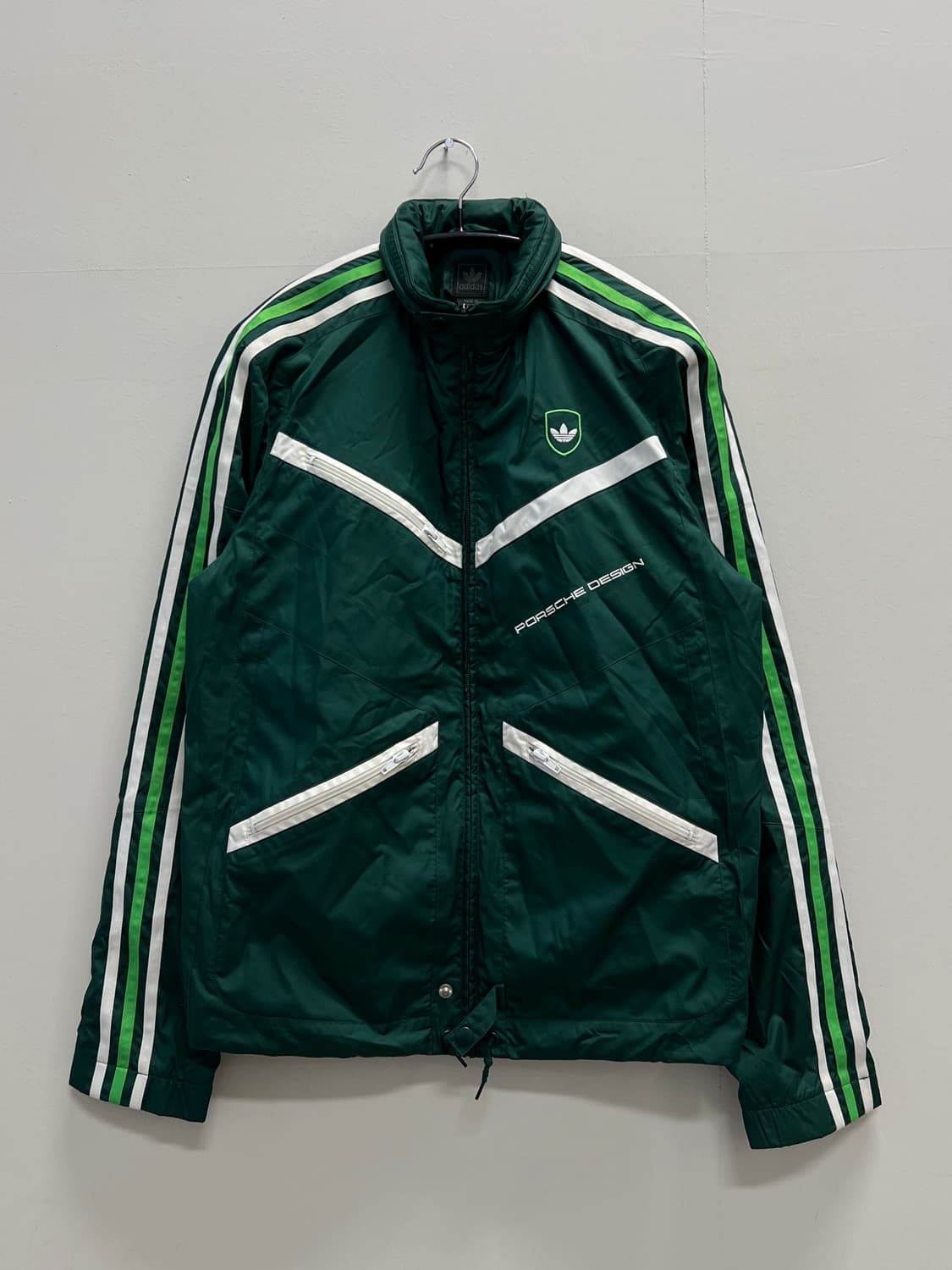 아디다스 포르쉐디자인 올드스쿨 바람막이 그린 상품이미지2