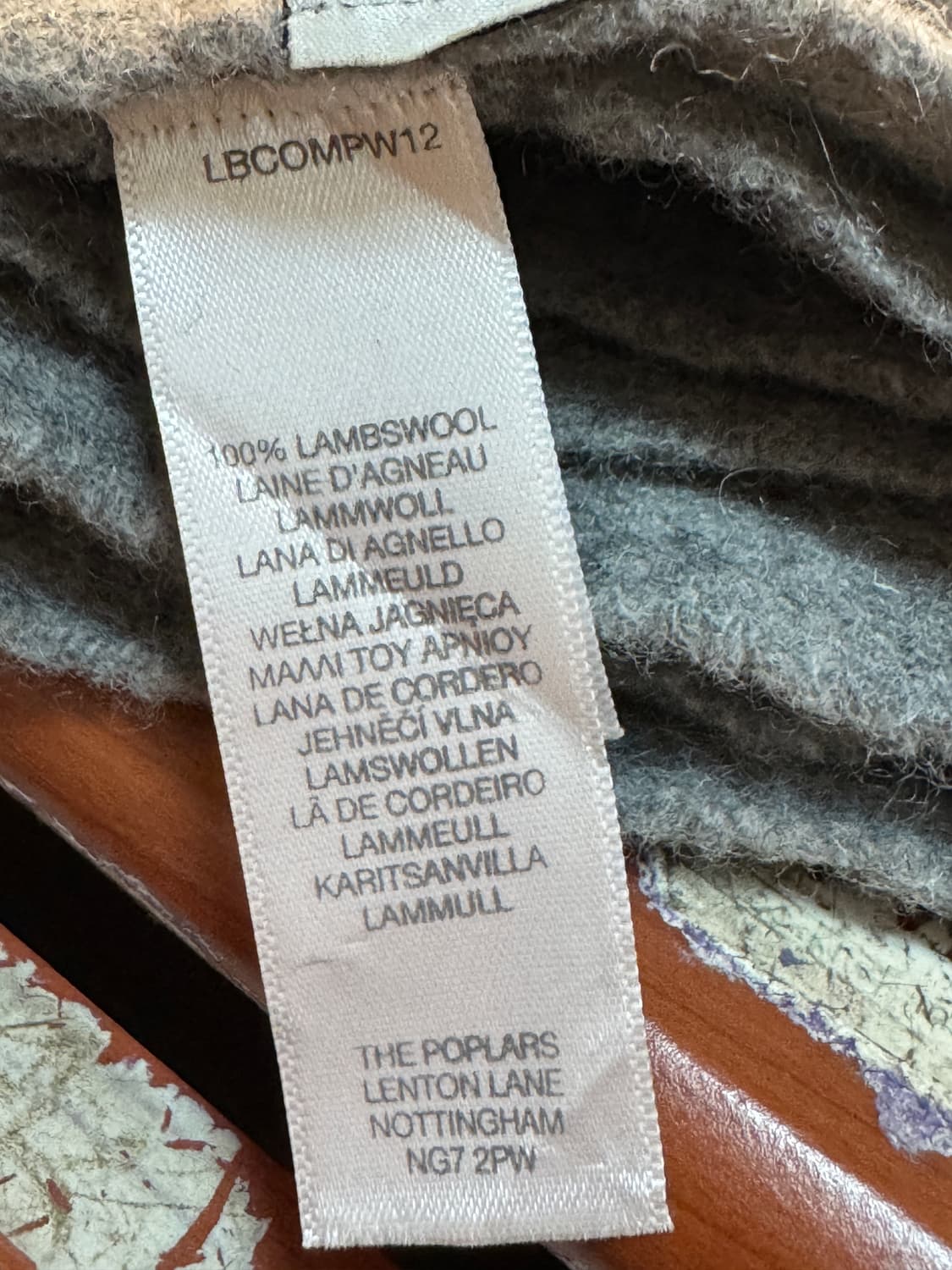 Paul Smith lambswool gray muffler 상품이미지4