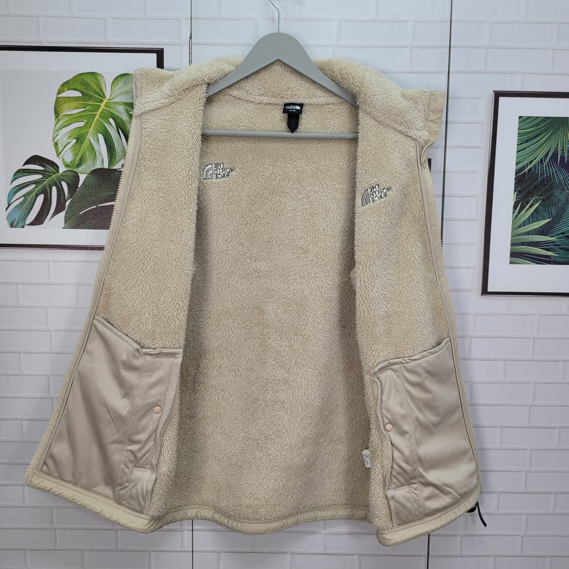 노스페이스 베이지 플리스 후리스 집업 자켓 남여공용 남S 여M 사이즈 상품이미지6