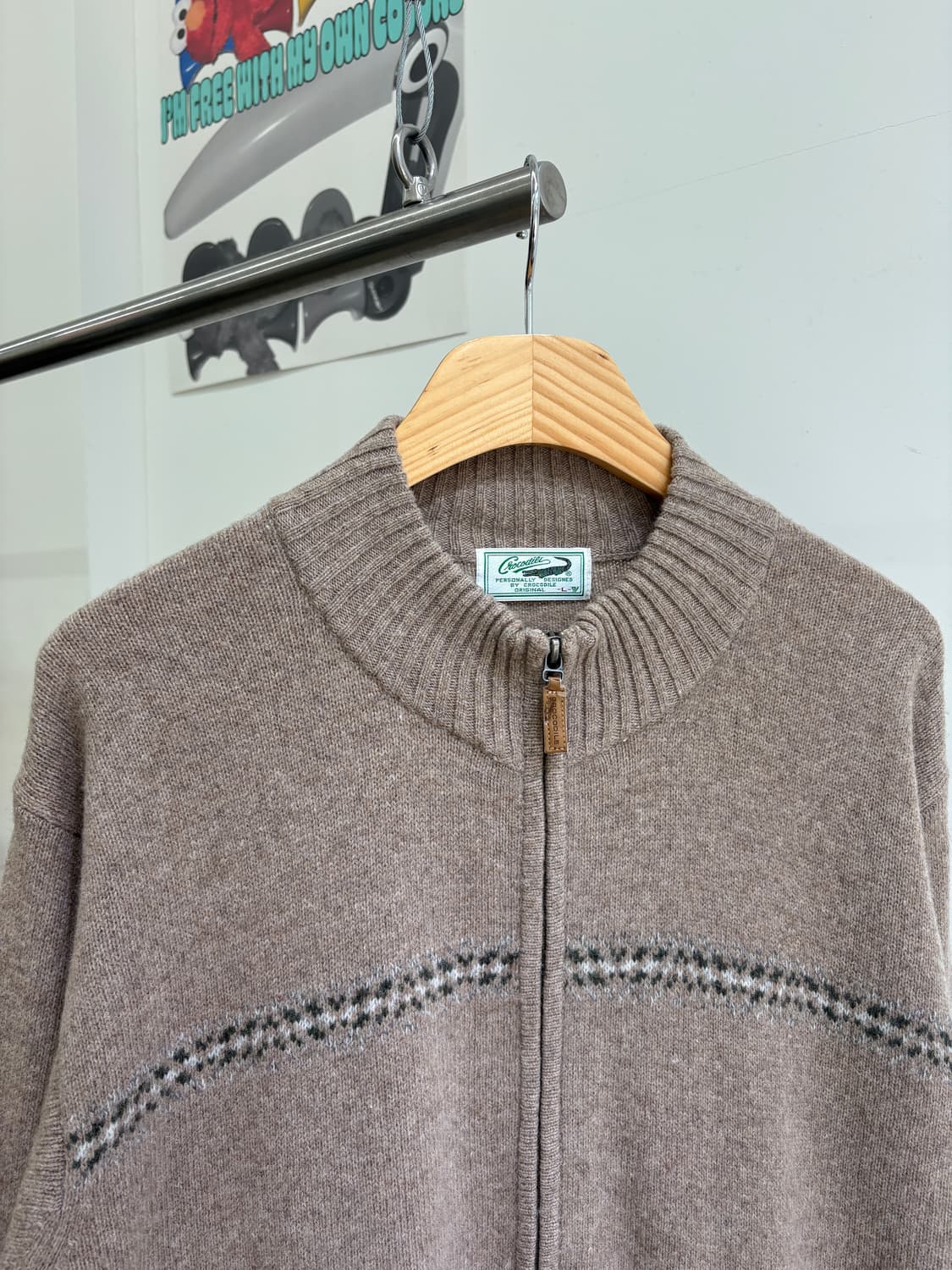 CROCODILE 니트집업 상품이미지2