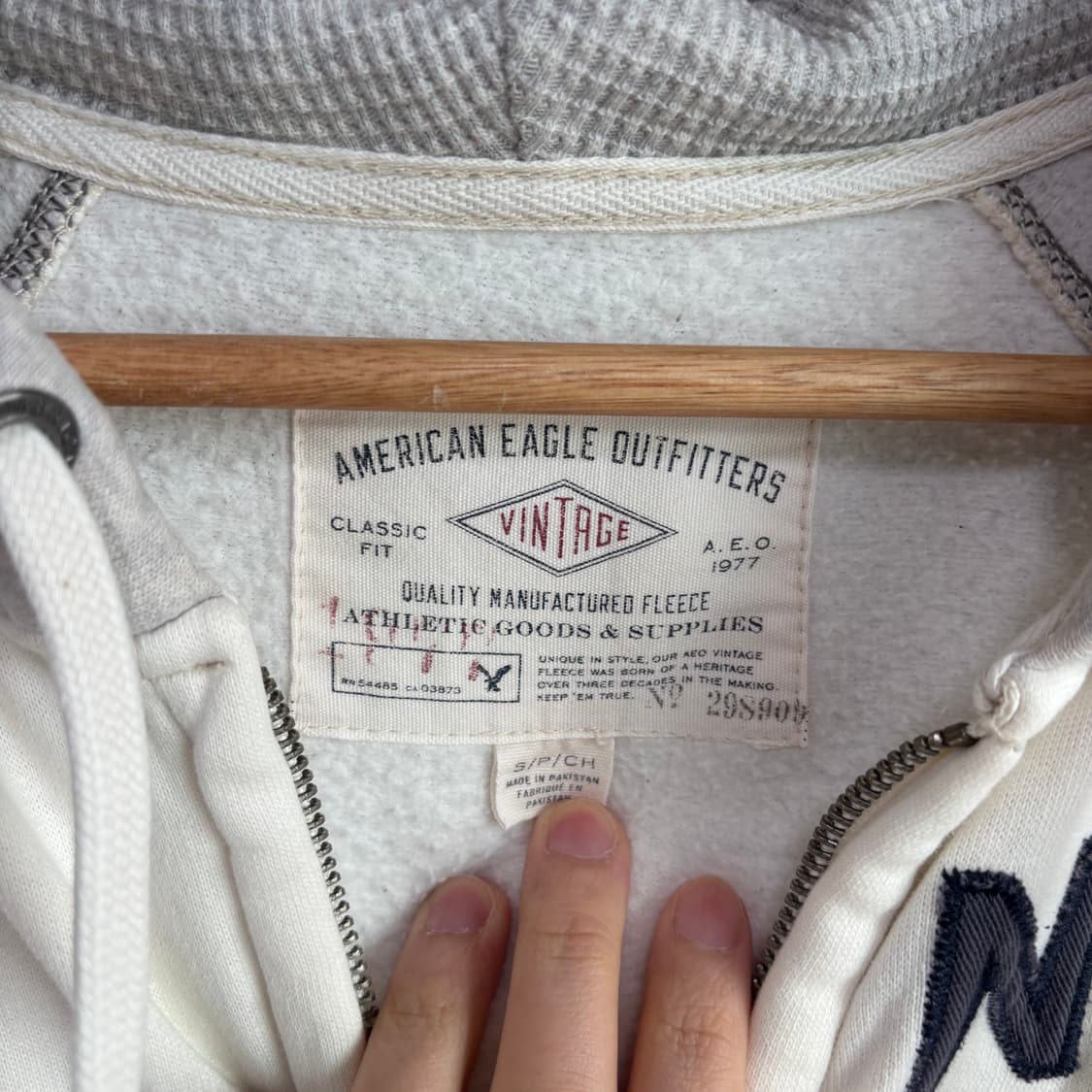 아메리칸 이글 빈티지 뉴욕 후드집업 상품이미지4