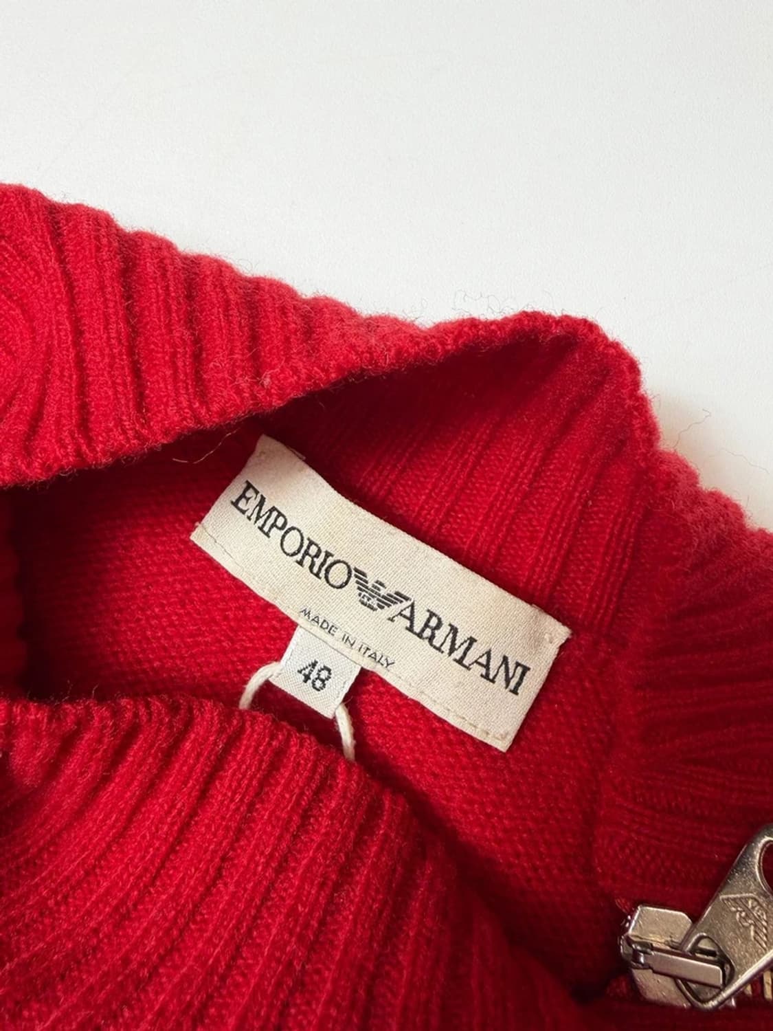 엠포리오 아르마니 사이드 롱 지퍼 울 니트 PN9387 상품이미지2