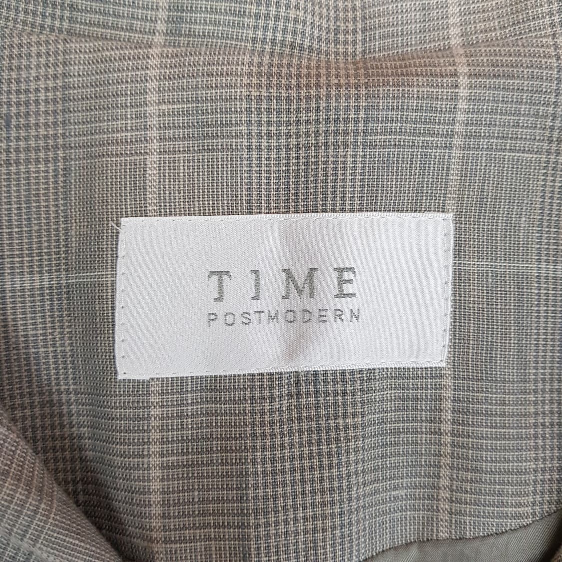 한섬 TIME 타임  체크 슬리브리스 린넨 원피스 F사이즈 상품이미지7