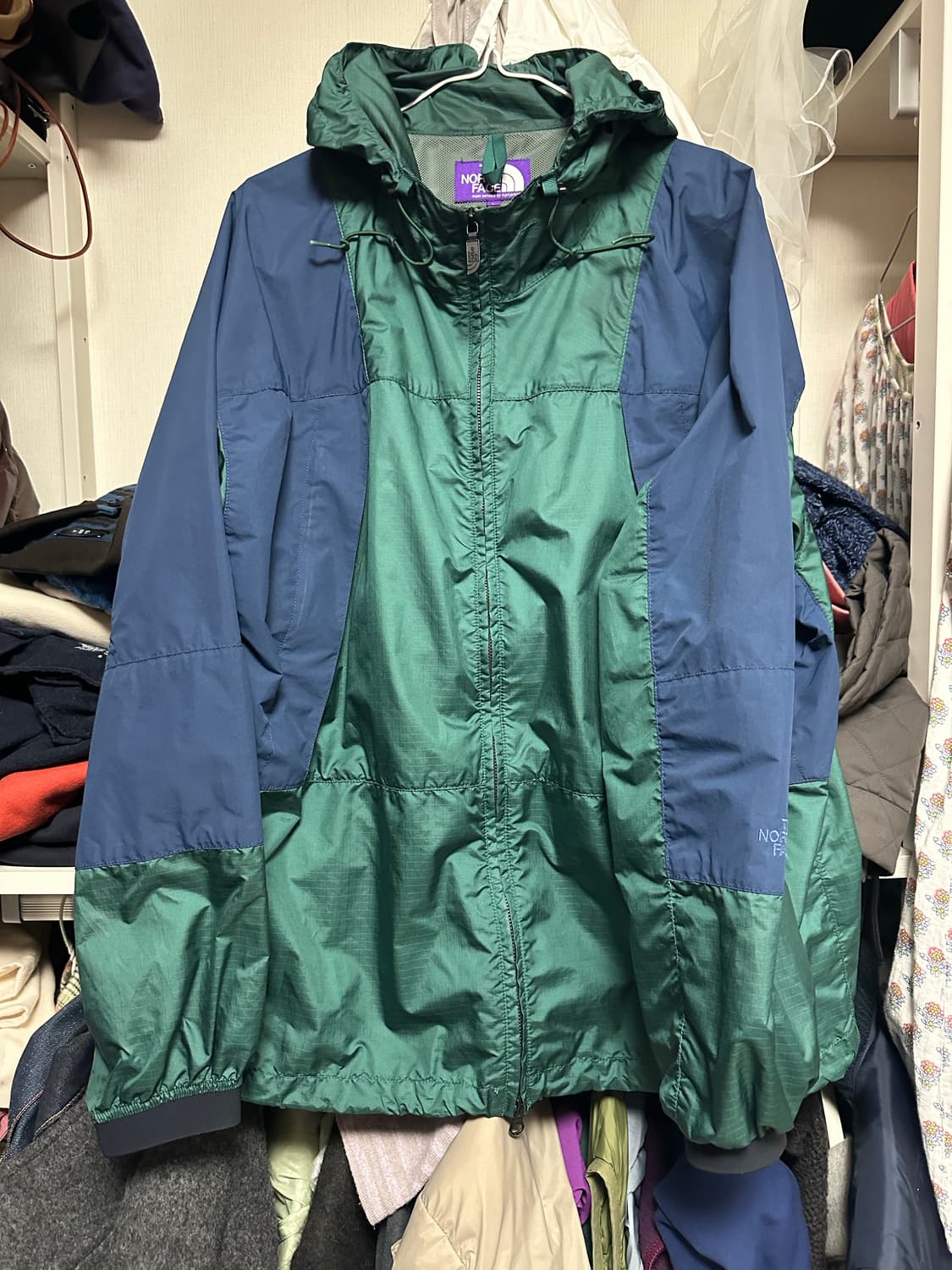 노스페이스 퍼플라벨 마운틴 윈드 파카 바람막이 팝니다. 상품이미지1
