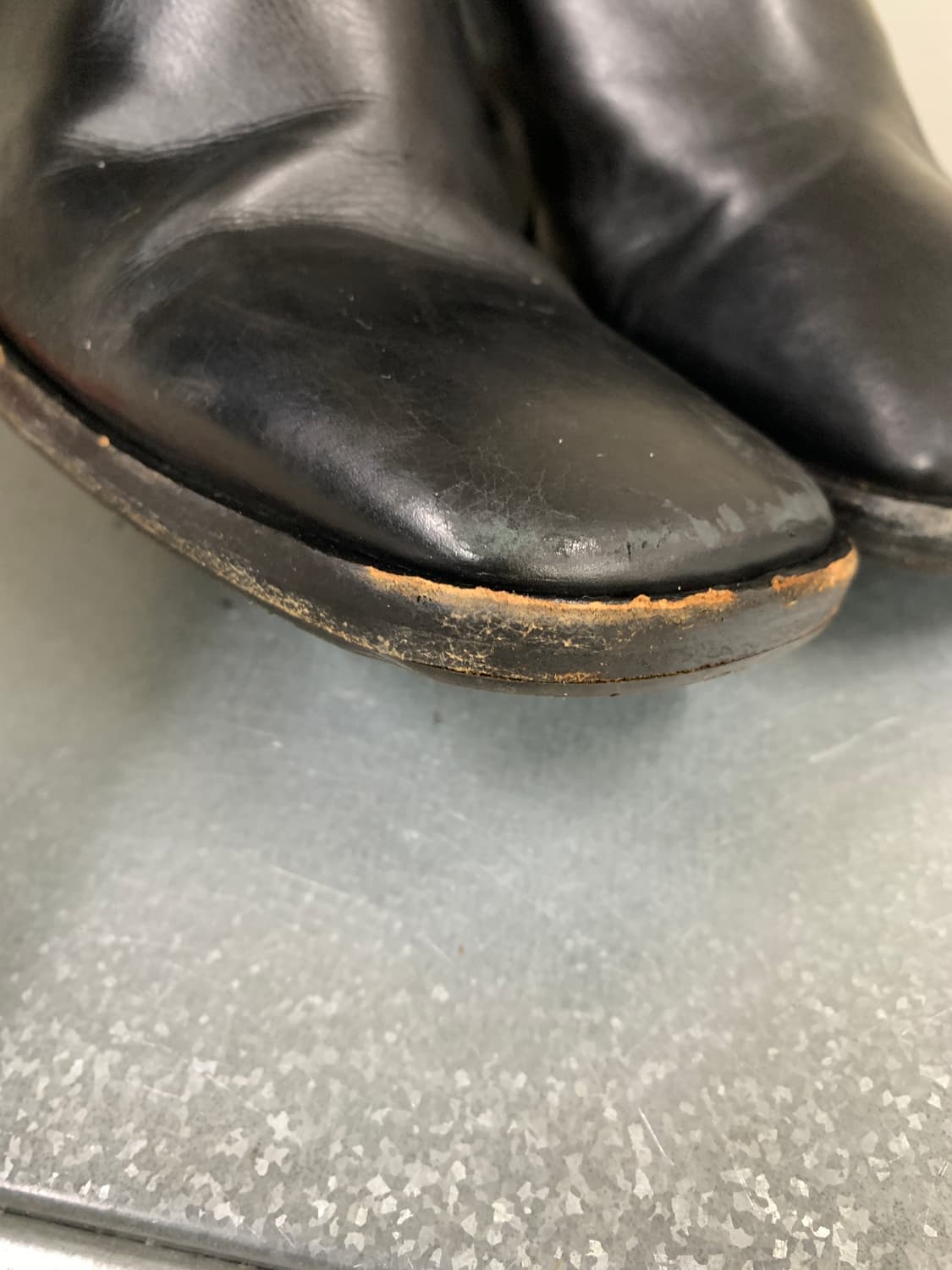 구찌 앵클 레더 지퍼 부츠 블랙 7.5(255) 상품이미지5