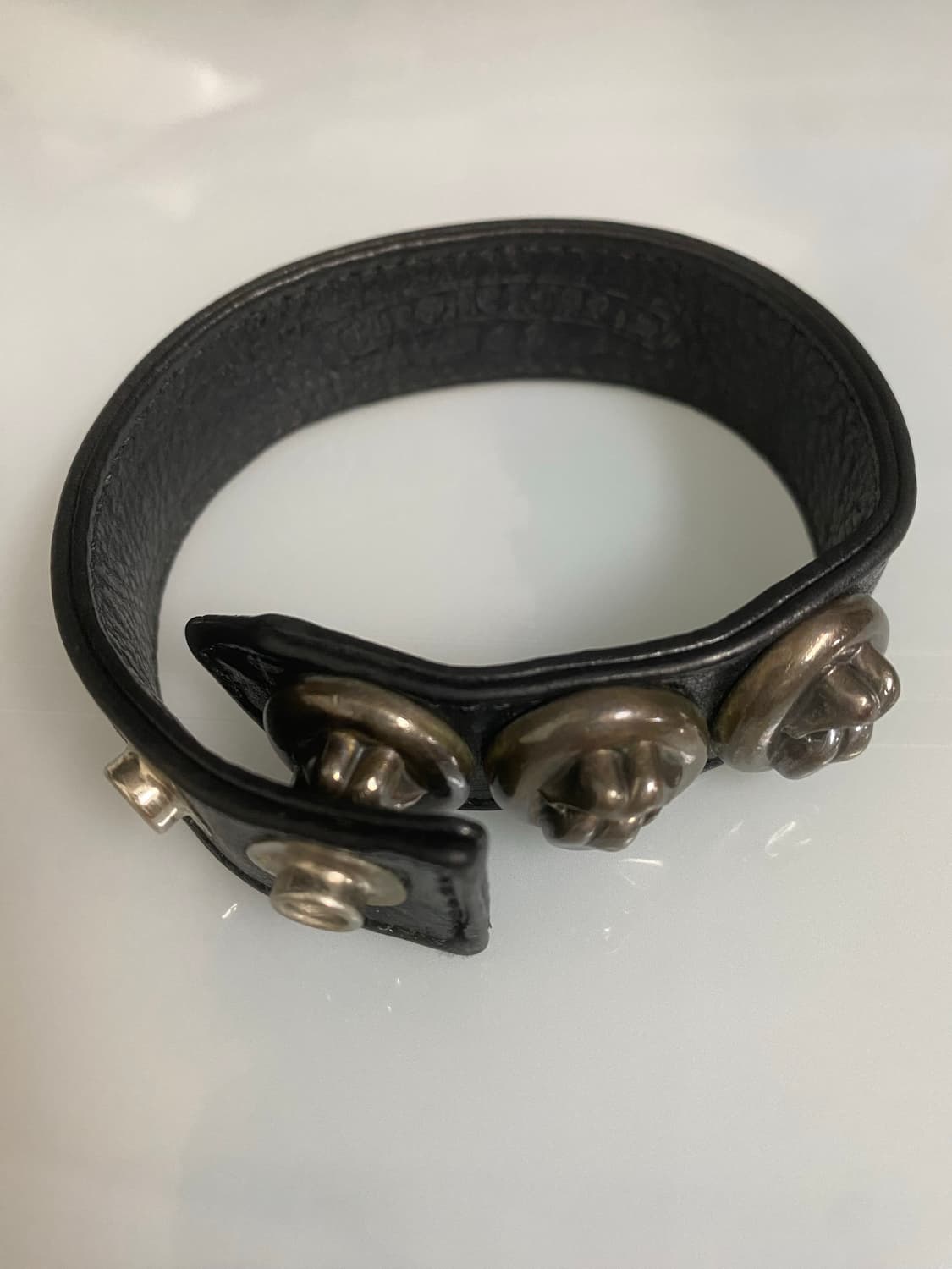 크롬하츠 롤링스톤즈 실버 레더 팔찌 Chrome Hearts 상품이미지2
