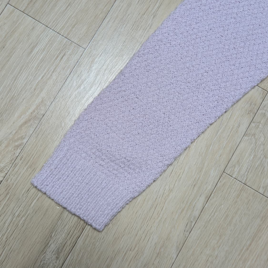 L) 새상품 MIXXO 프릴 레이어드 니트 라벤더 상품이미지5