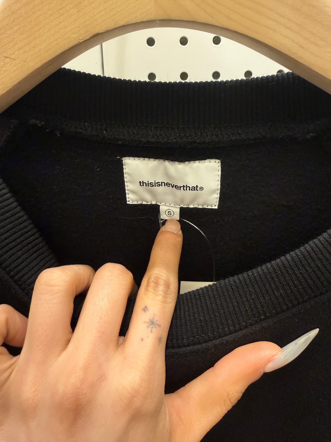 디스이즈네버댓 센터로고 투톤 맨투맨 U878 상품이미지5