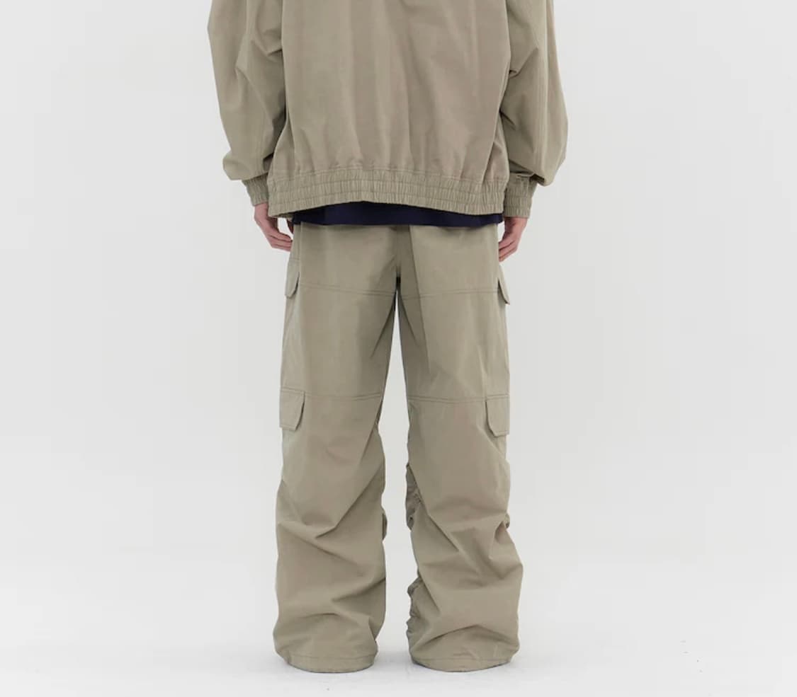 준지 SS26 다잉 코튼 퍼커링 팬츠 베이지 48 신상 상품이미지3