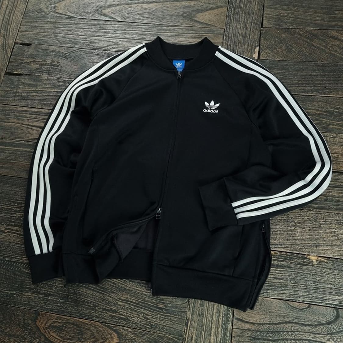 [아디다스] 슈퍼스타 져지 트랙탑 집업 자켓 블랙 M18984 상품이미지1