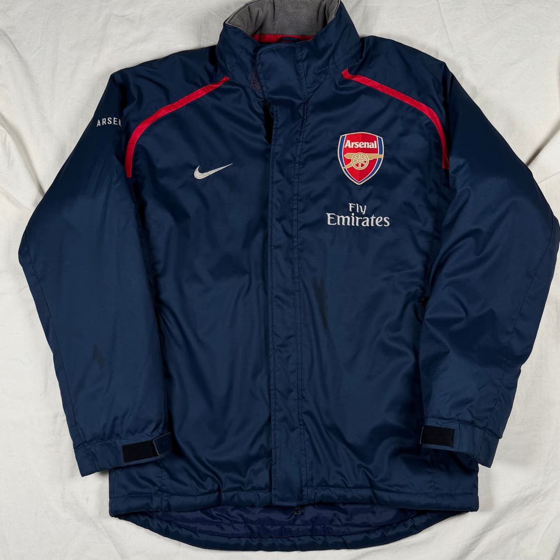 06-07 나이키 아스날 두툼 바람막이 집업 자켓 상품이미지1