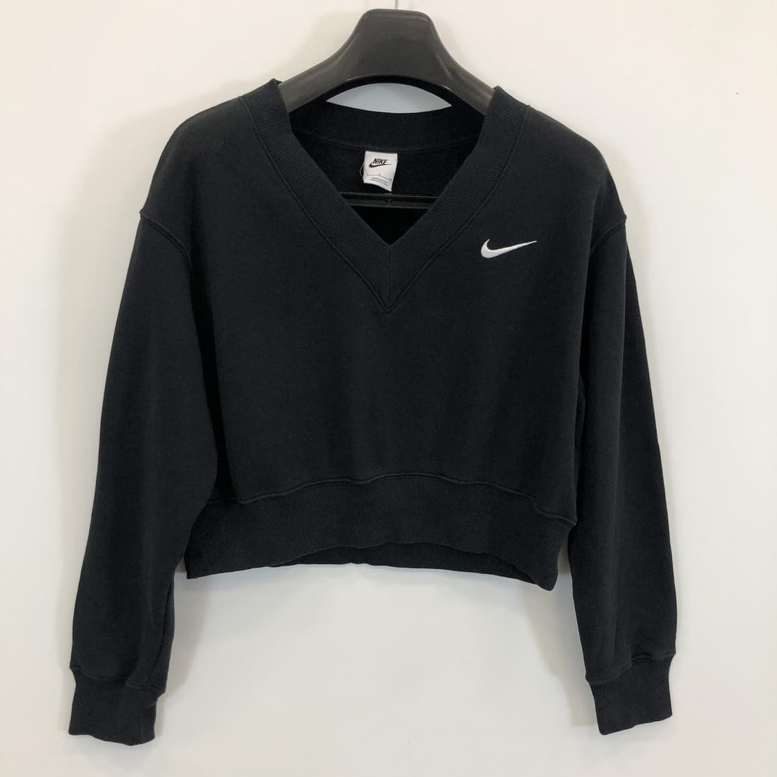 나이키 피닉스 플리스 브이넥 크롭맨투맨 S  상품이미지1
