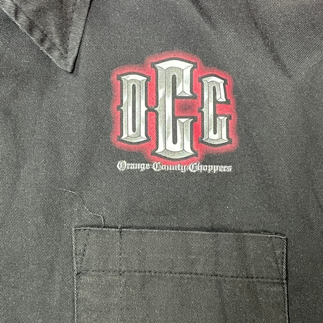 오렌지카운티 쵸퍼 반팔셔츠 빈티지 바이크 할리 남방 상품이미지4