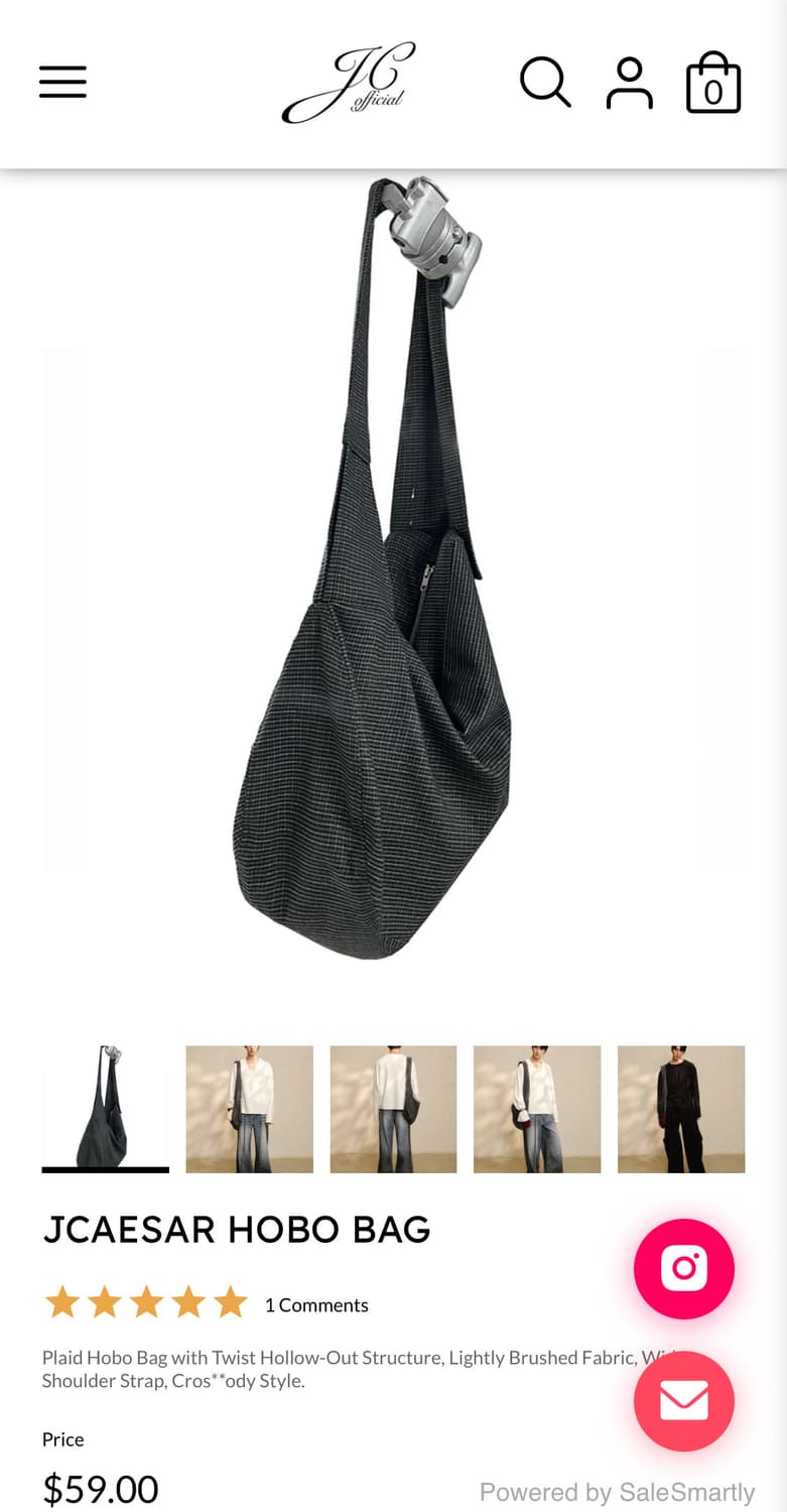 JCAESAR HOBO BAG 호보백 메신저백 상품이미지9