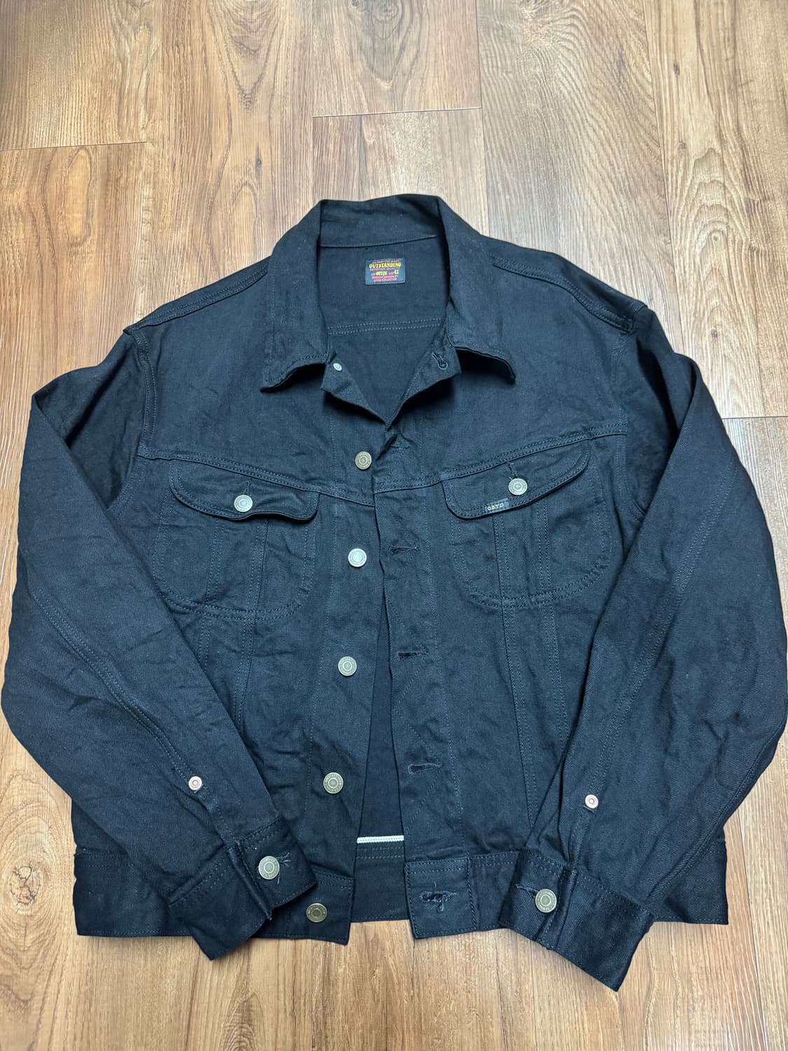 아웃스탠딩 50년대 라이더 셀비지 데님셋업 상품이미지2