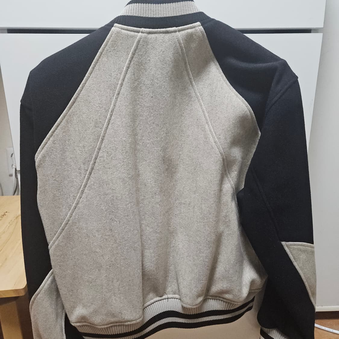 엘무드 테드 헤리티지 울 바시티 자켓 블랙 44 새상품 상품이미지2