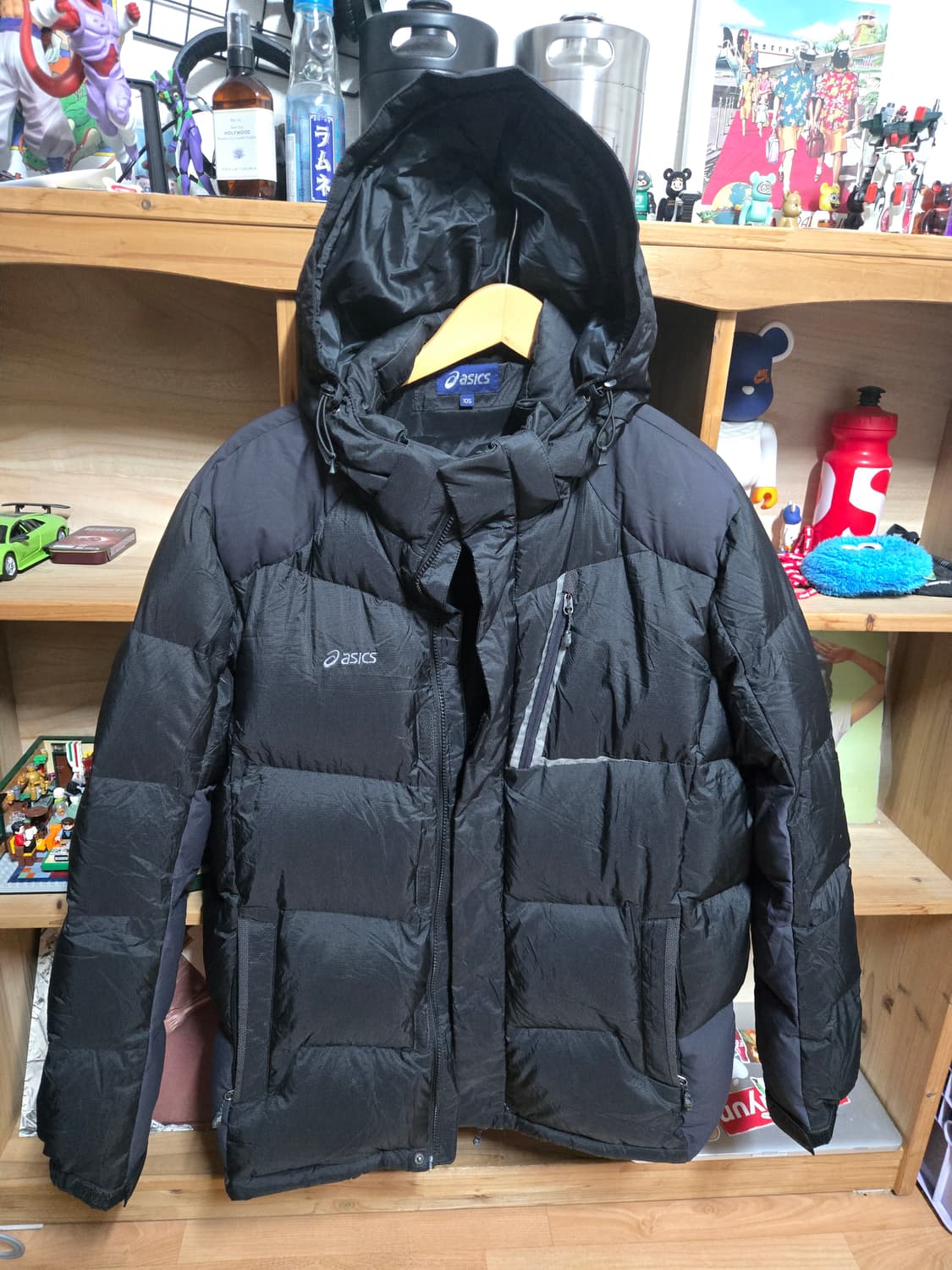 아식스 블랙 구스다운 패딩 105 상품이미지1