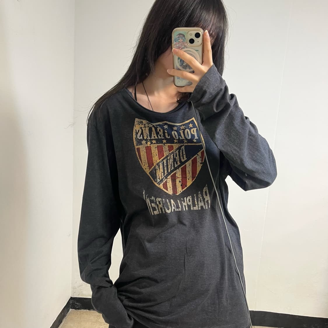 90s Polo Jeans USA Flag Long Sleeve 상품이미지2