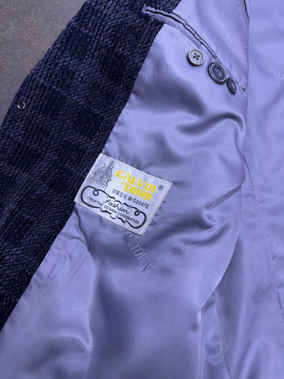 칼빈타운 80's 체크 패턴 헤비 코듀로이 스포츠자켓 블레이저 40 상품이미지8