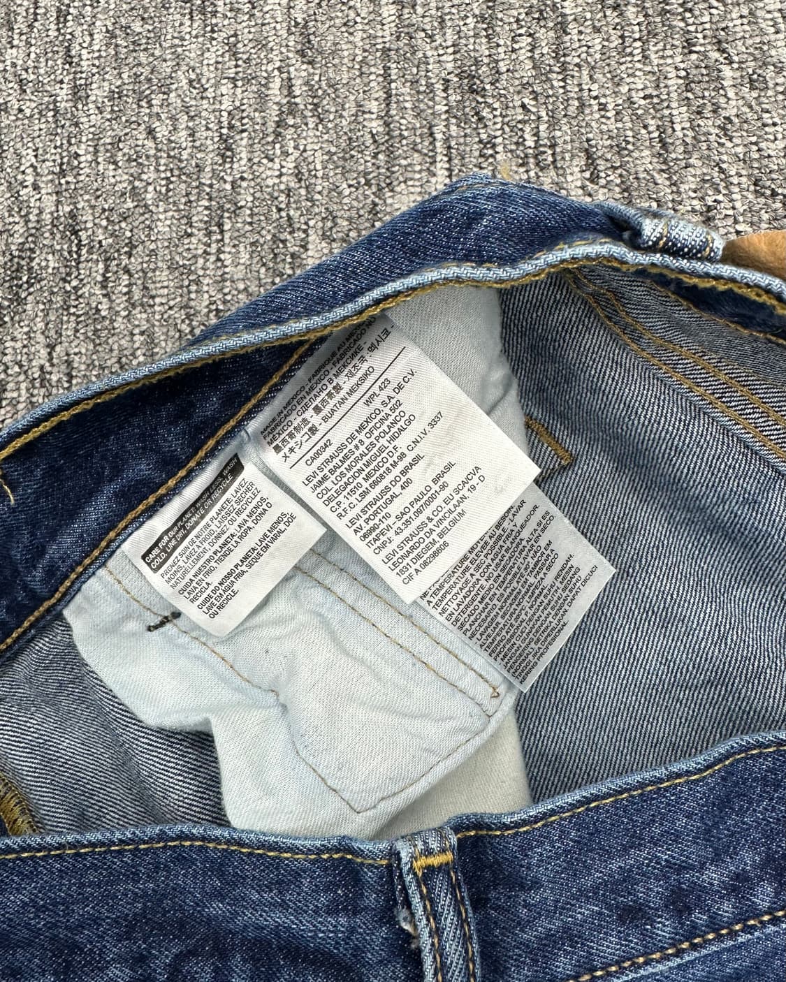 (허단46)00'S 리바이스 501 진청-M1905 상품이미지4