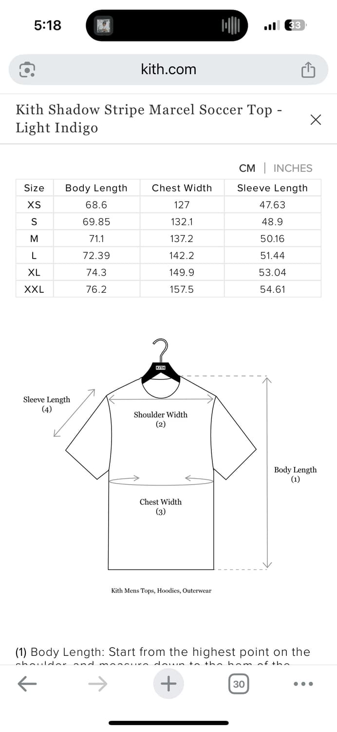 Kith 키스 섀도우 스트라이프 마르셀 사커 반팔 상품이미지6
