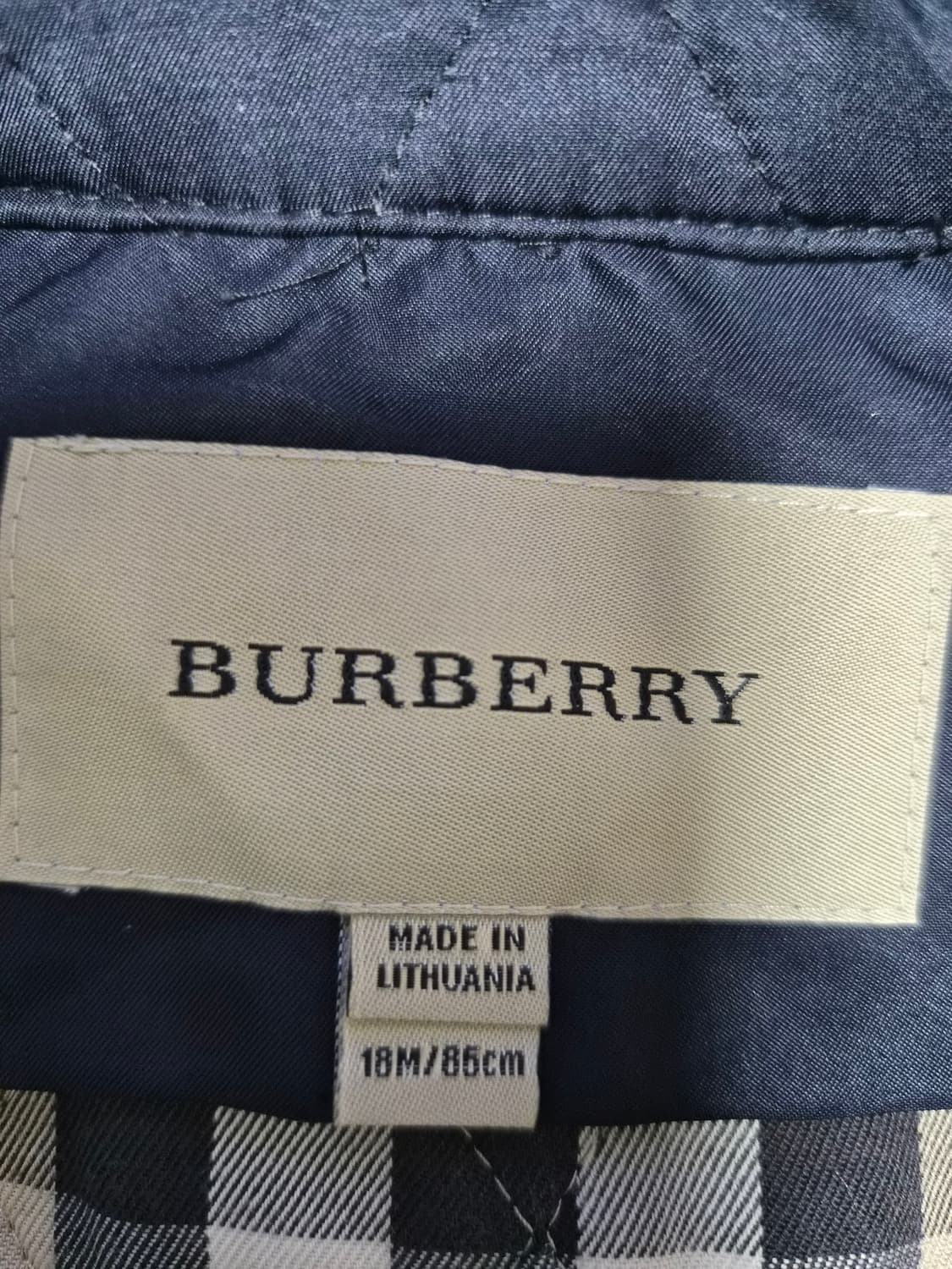 버버리키즈 퀄팅자켓 18M 상품이미지4