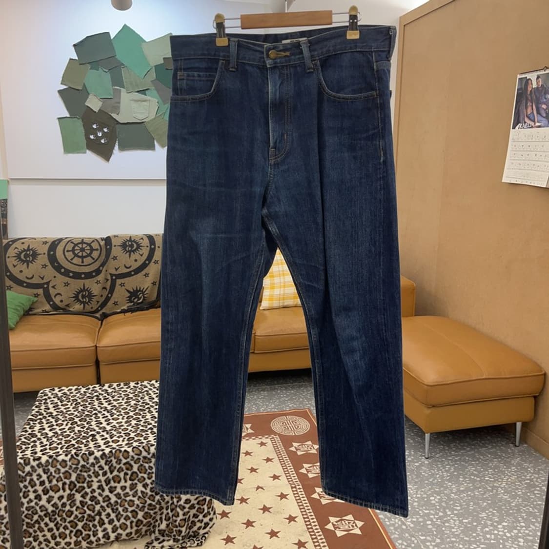 유니클로 U 르메르 모던 캐주얼 빈티지 데님팬츠 32인치 C09364 상품이미지3