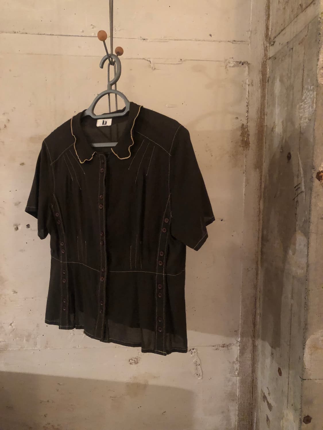 t.b Teresa van Buren Silk Button Blouse 상품이미지1