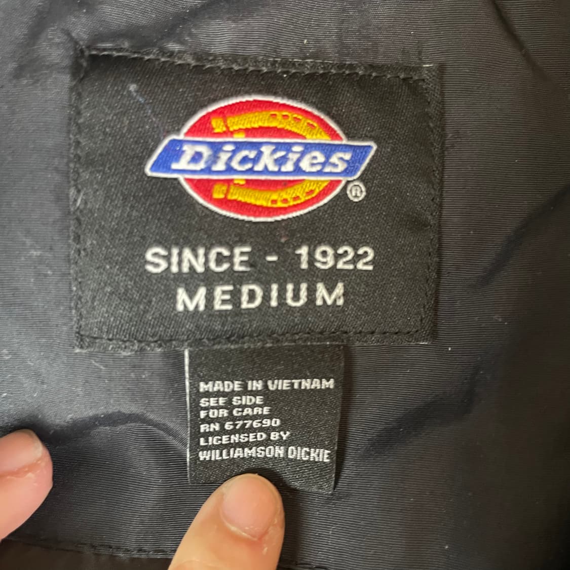 디키즈 빅 자수 로고 멀티포켓 블랙 후드 패딩 M 상품이미지4