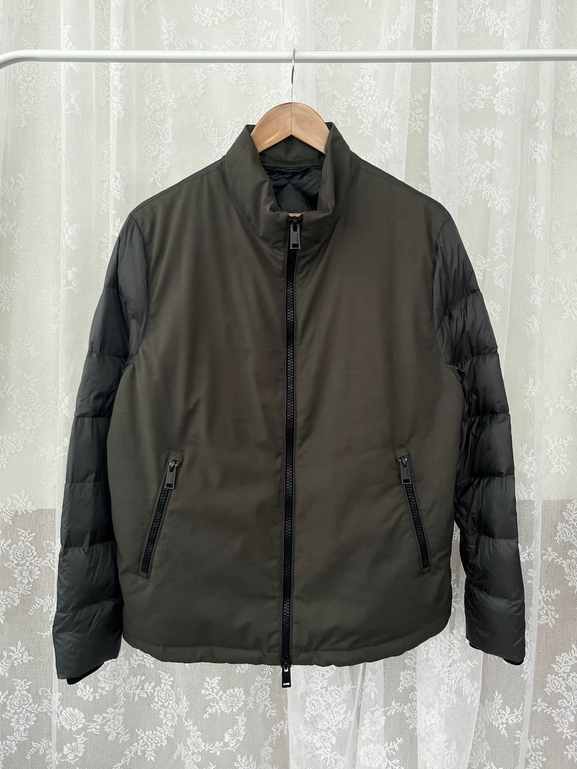 M) 마시모두띠 덕다운 퀼팅 자켓 카키 상품이미지1