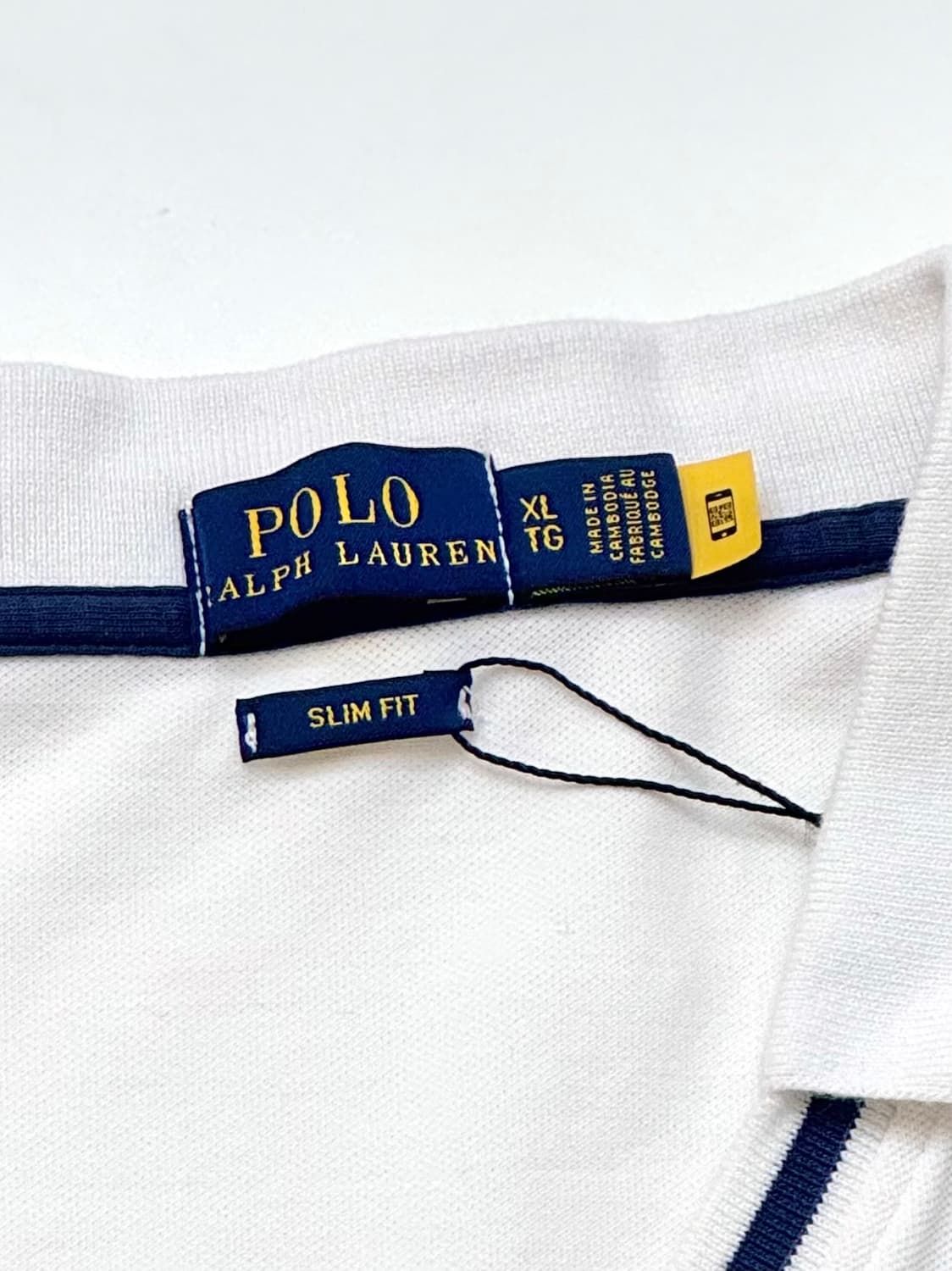 Polo 폴로 랄프로렌 화이트 브이넥 카라티셔츠 상품이미지6