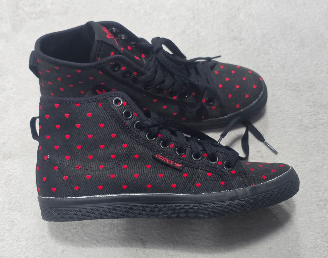 Adidas 아디다스 하트 도트 땡땡이 스니커즈 하이 235 상품이미지3