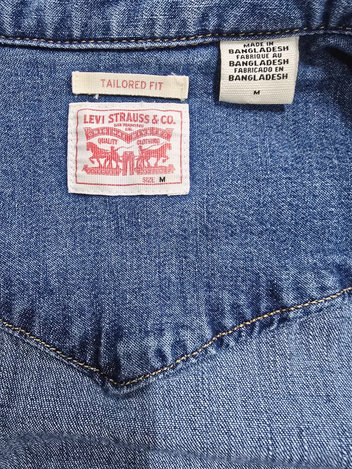 리바이스 데님 웨스턴 셔츠 청남방 상품이미지8