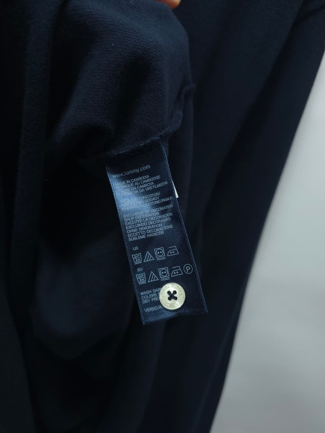 ​타미힐피거 네이비 옥스포드 배색 포인트 긴팔 카라티 (95) 상품이미지10