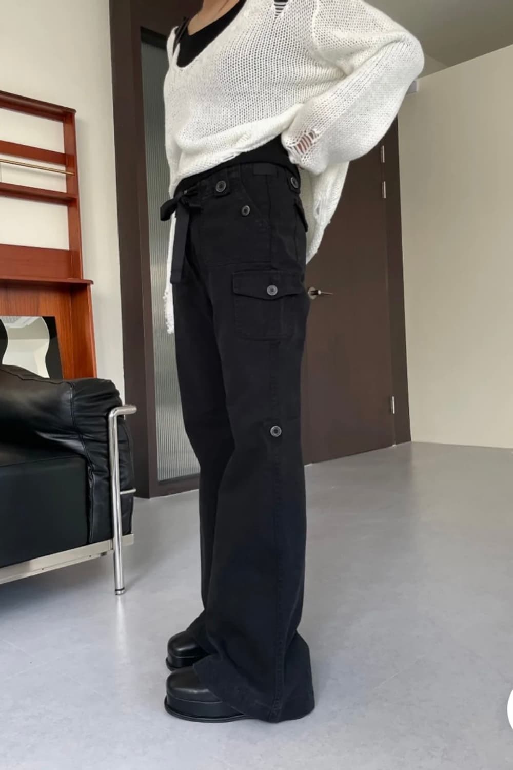 부츠컷 카고 팬츠 상품이미지4