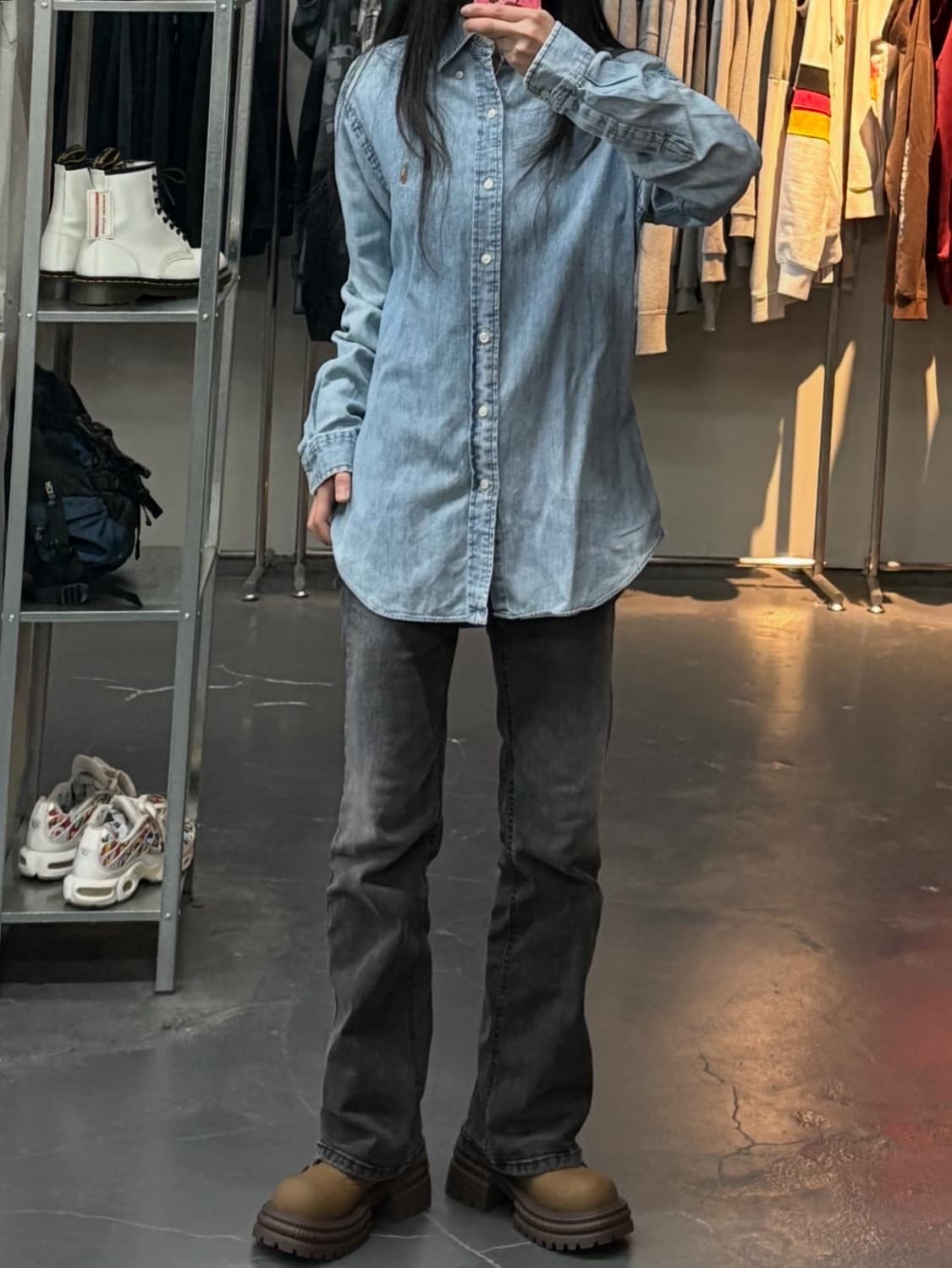 폴로랄프로렌 샴브레이 데님셔츠 A3287 상품이미지1