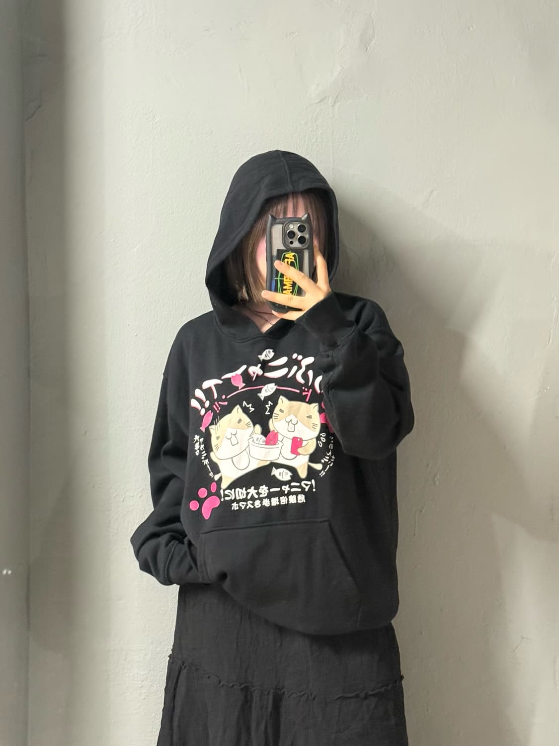 necobuchi-san kawaii printing hoodie 상품이미지1