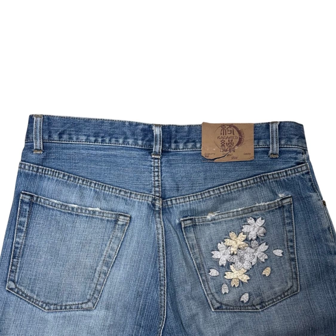 카타쿠리 타마시 벚꽃자수 데미지 워싱 데님팬츠 상품이미지6