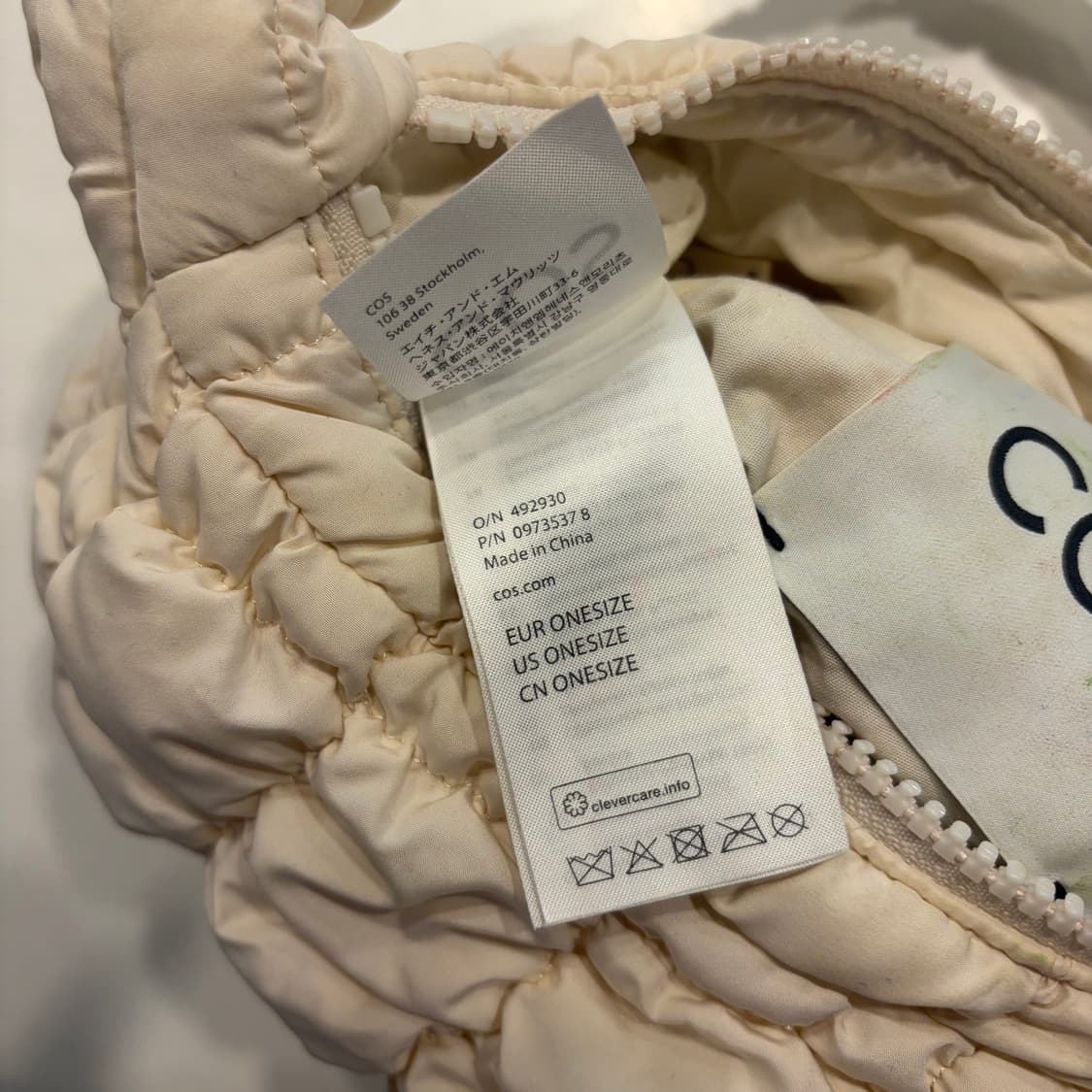 코스 COS 퀼티드 숄더백 베이지 상품이미지4